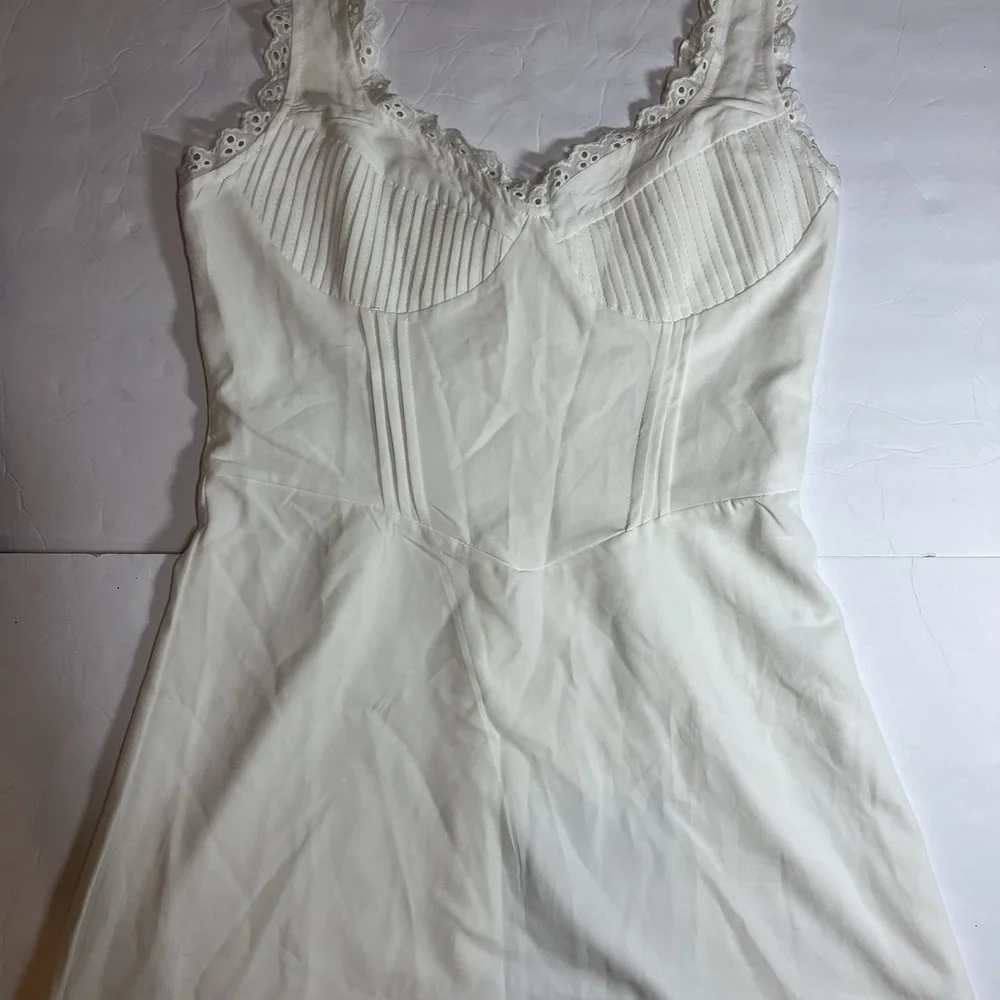 Sth Cute Babydoll Mini Dress, White, Size Small - Picture 5 of 16
